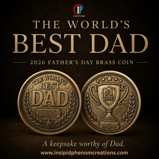 World’s Best Dad Brass or Zinc Coin | Father’s Day Keepsake Gift